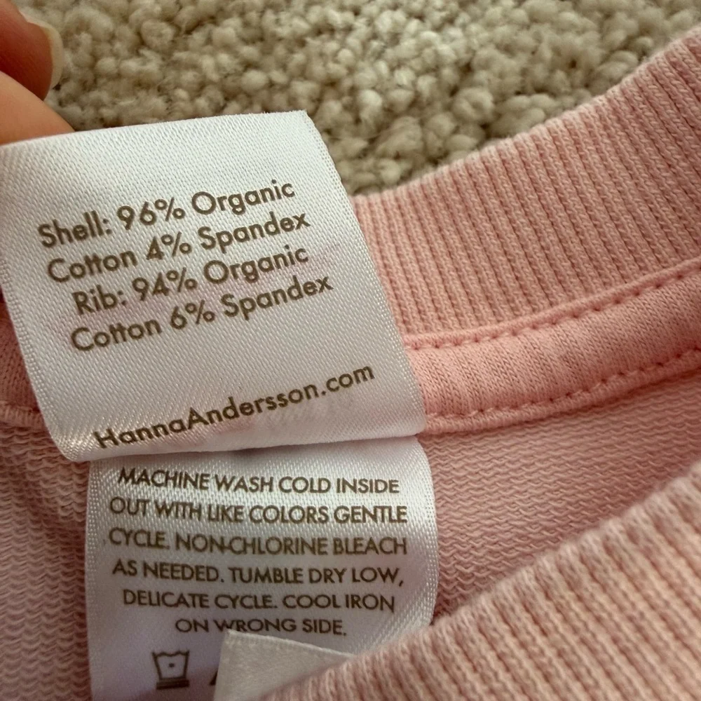 Hanna Andersson Pink and Gold Heart Dress 140/10